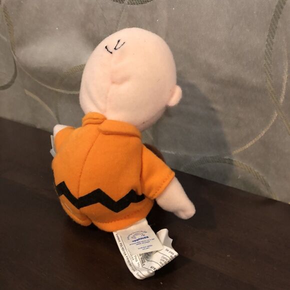 Vintage Peanuts Charlie Brown Mini Bean Bag Toy Plush Applause W/ Tags 8” - Picture 6 of 11